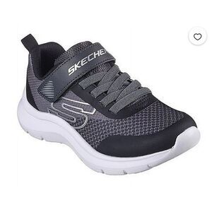 NEW Skechers Boy Skech Fast Solar Squad Athletic Sneaker Charcoal/Black size 12